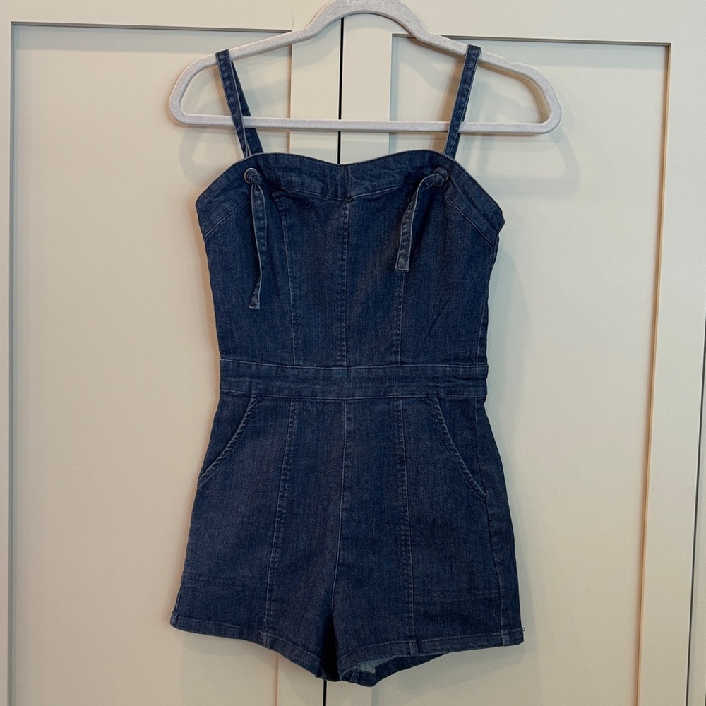 DENIM BLVD Dark Blue Romper